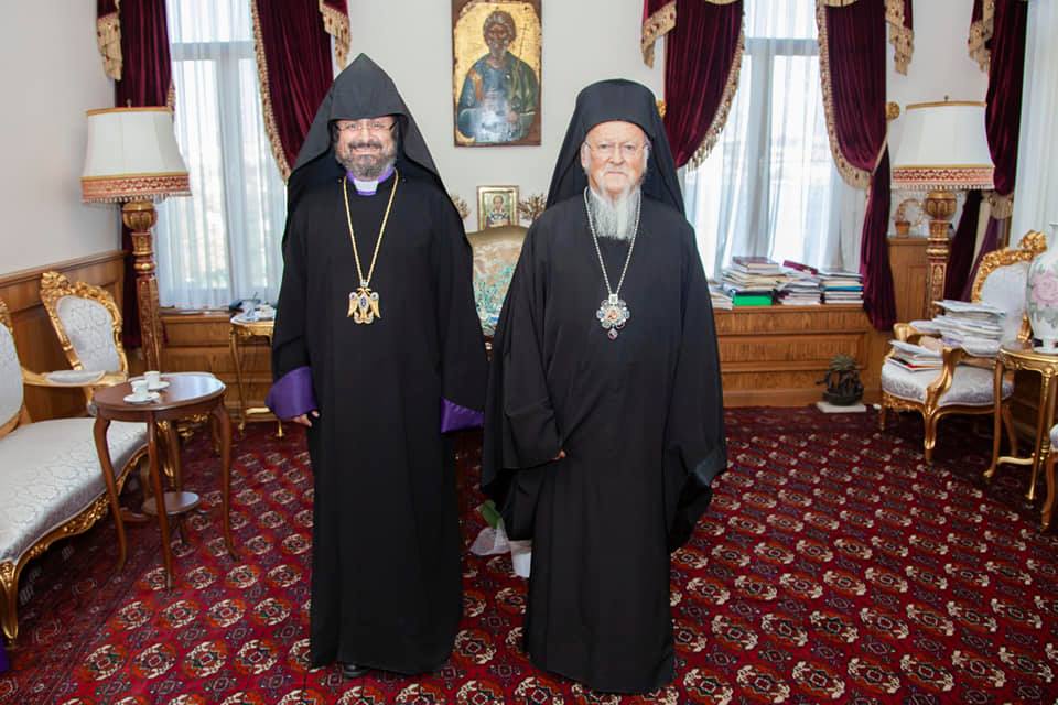 Patrik Maşalyan'dan Patrik Bartholomeos'a ziyaret